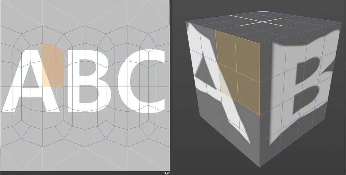 Искажение сферической UV-проекции в Cinema 4D