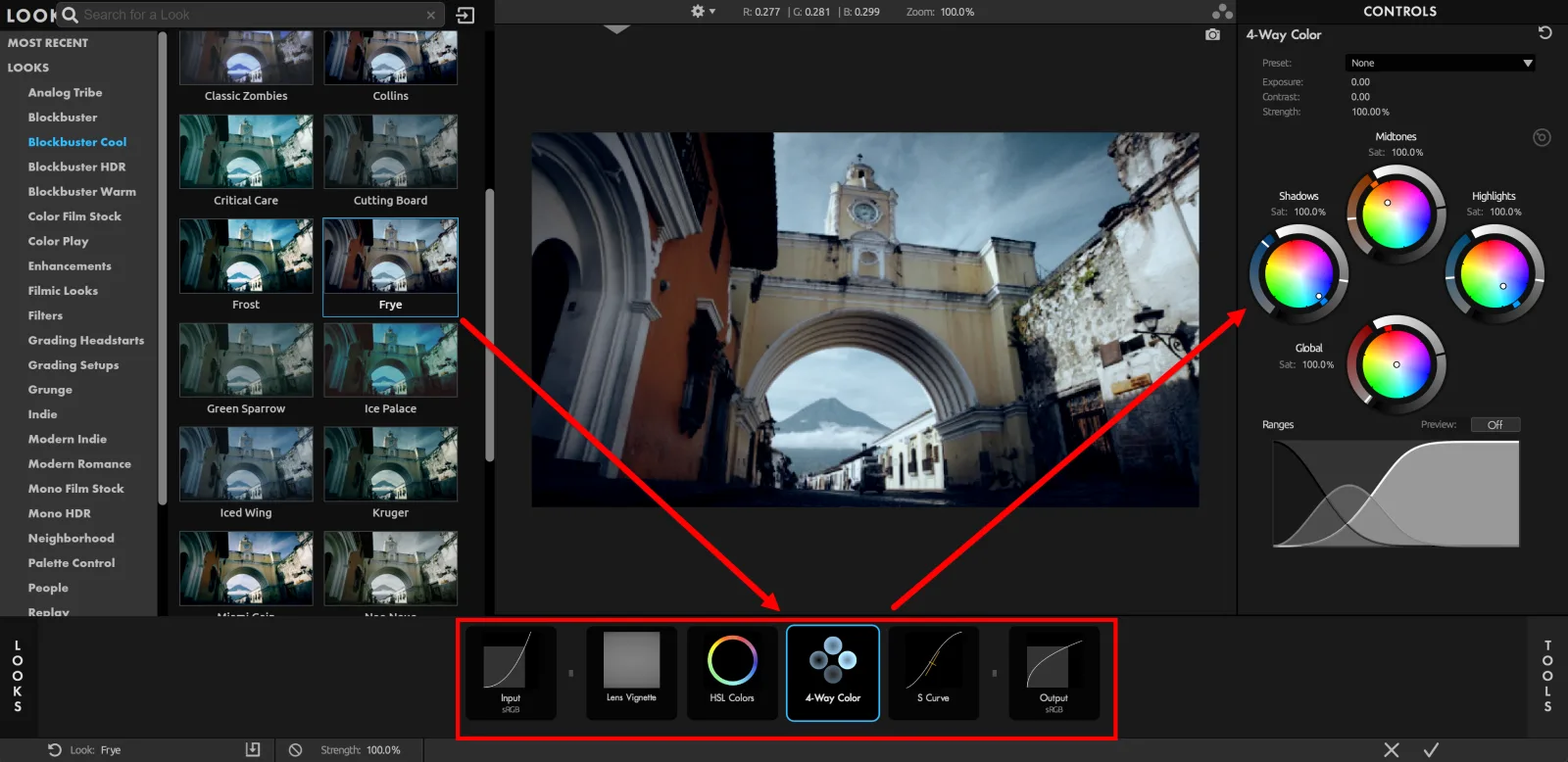 Другой preset и изменённая Tool Chain в Magic Bullet Looks