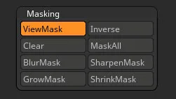 Палитра Masking в интерфейсе ZBrush